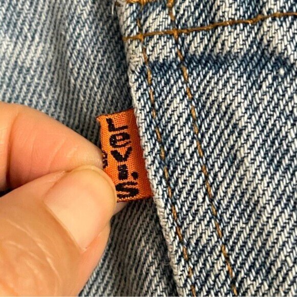 Vintage Levi's Orange Tab High-rise Straight Jeans - 30 x 25" (cropped / petite) - Picture 8 of 14